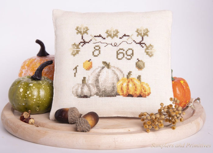 1869 Thanksgiving PIncushion by Samplers and Primitives