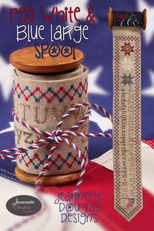 Red White & Blue Spool by Jeannette Douglas Designs