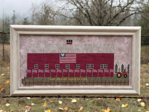 Old Glory Barn by SamBrie Stitches Designs