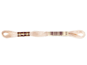 DMC 3033 Very Light Mocha Brown 6-strand embroidery floss