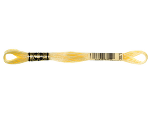 DMC 3078 Very Light Golden Yellow 6-Strand Embroidery Floss