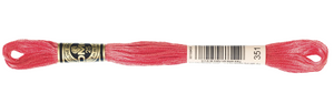 DMC 351 Coral 6-strand embroidery floss