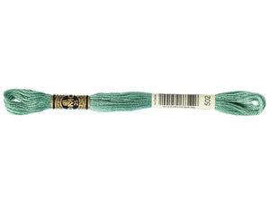 DMC 502 Blue Green 6-Strand Embroidery Floss