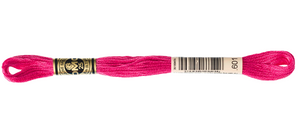 DMC 601 Dark Cranberry 6-strand embroidery thread