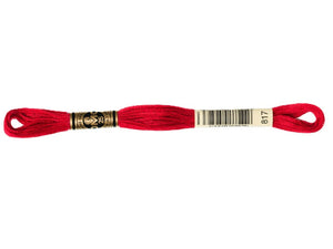 DMC 817 Very Dark Coral Red 6-Strand Embroidery Floss
