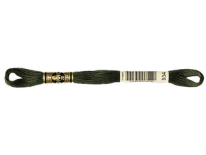 DMC 934 Black Avocado Green 6-Strand Embroidery Floss