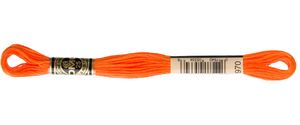 DMC 970 Light Pumpkin 6-strand embroidery thread