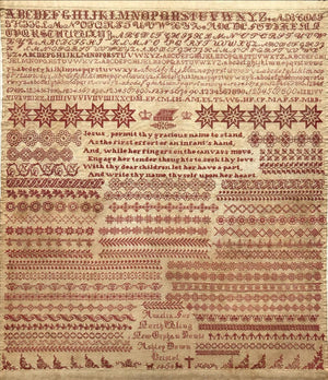 Amelia Fox 1868 Sampler by Cross Stitch Antiques