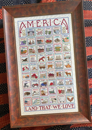 America Land That We Love by Jean Farish Needleworks