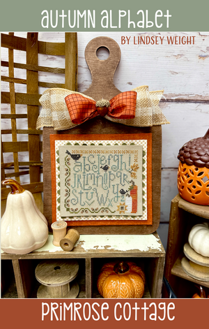 Pre-Order Autumn Alphabet by Primrose Cottage Stitches - Ships in September