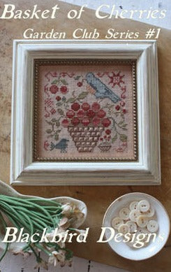 Basket of Cherries by Blackbird Designs