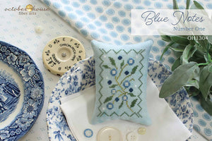 Blue Notes No. 1 by October House Fiber Arts