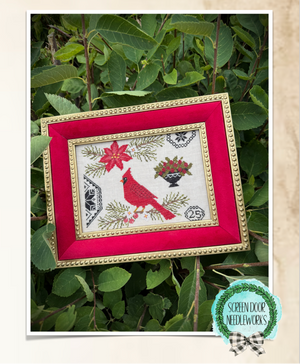Christmas Cardinal by Screen Door Needleworks