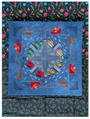 Christmas Compass Rose by Shaded Stitchery