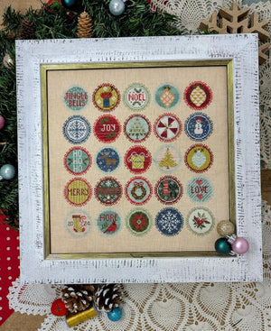 Christmas Dots all 12 months in one picture by Jeannette Douglas Designs 