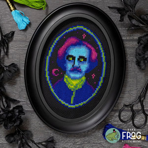 Edgar Allan Glow design by Fine Frog Stitching