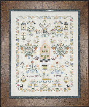 Elisabet Poth 1777 Sampler by Queenstown Sampler Designs