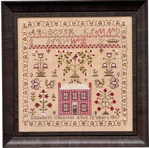 Elizabeth Cheavins 1869 Sampler & Pinwheel by Fox & Rabbit