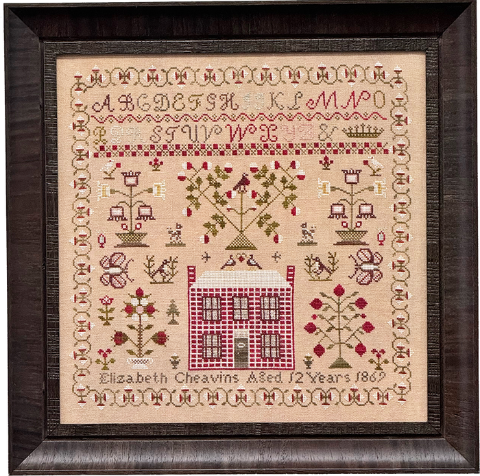 Elizabeth Cheavins 1869 Sampler & Pinwheel by Fox & Rabbit - Pre-Order ships in March 2025