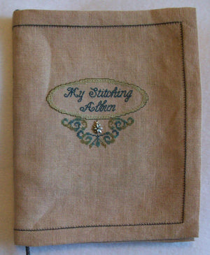 My Stitching Album  Front Cover by Jeannette Douglas Designs