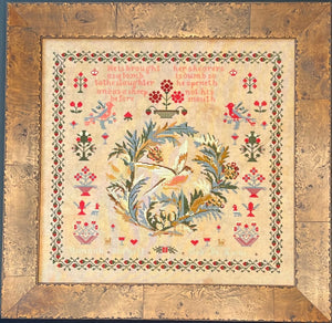 Hannah Barnett 1850 Sampler by Queenstown Sampler Designs