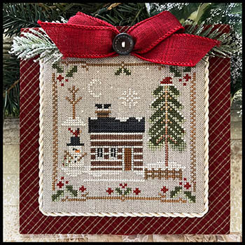 Log Cabin Mr Snow - Log Cabin Christmas No. 9 by Little House Needleworks