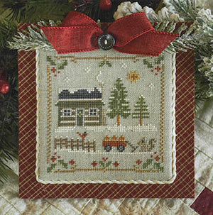 Log Cabin Squirrel by Little House Needleworks