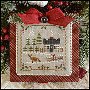 Log Cabin Fox by Little House Needleworks