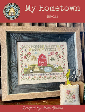 My Hometown Sampler by Annie Beez Folk Art