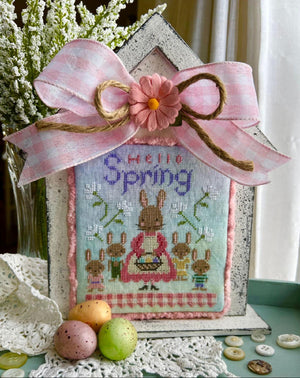 Hello Spring by Annie Beez Folk Art