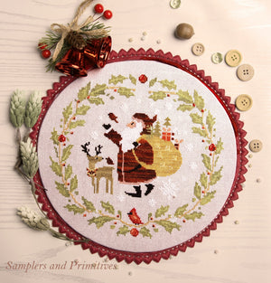 Santa and Friends  by Samplers & Primitives