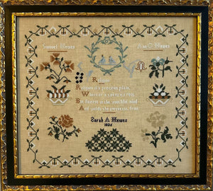 Sarah A. Hewes 1826 Sampler by Cross Stitch Antiques