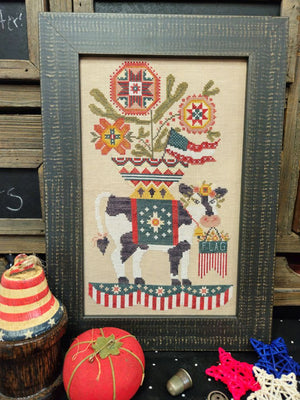 Stars Stripes & MooLinda design by Quaint Rose Needlearts
