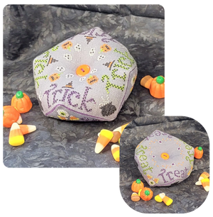 Trick or Treat Biscornu by Wildflower Stitching