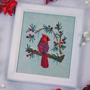 Winter's Cardinal by The Stitch Crypt