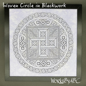 Woven Circle in Blackwork by Works by ABC
