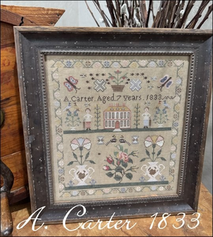 A Carter 1833 Sampler  by The Scarlett House
