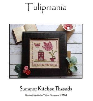 Tulipmania Cross Stitch Pattern Cover by Summer Kitchen Threads