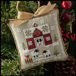 Little Red Barn - Farmhouse Christmas Pattern