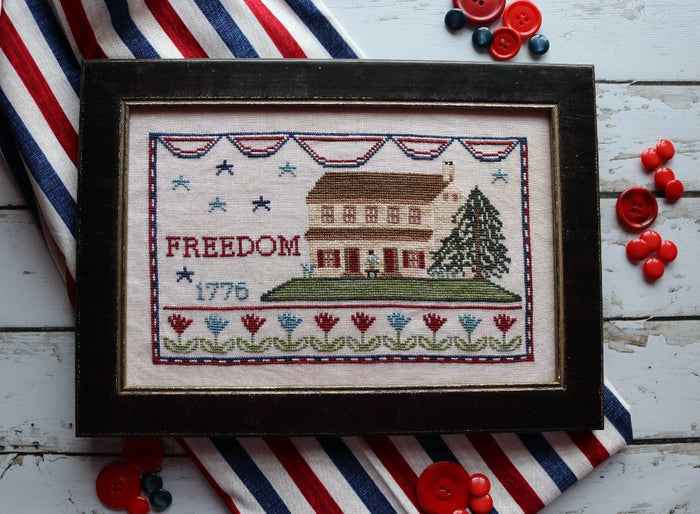 Freedom Manor 1776 Cross Stitch Pattern - PDF
