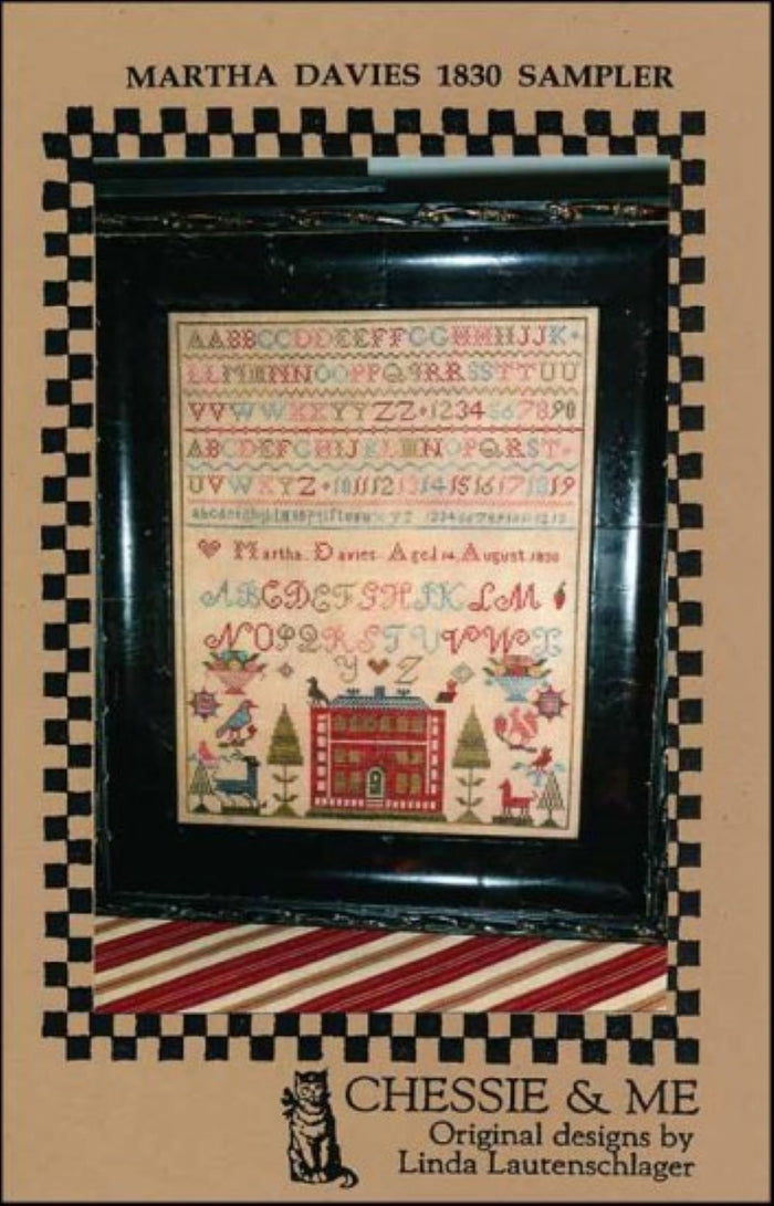 Marth Davies 1830 Sampler by Chessie and Me