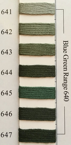 NPI Blue Green Range 641 - 647