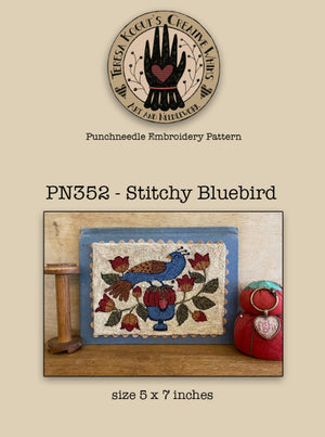 Stitchy Bluebird by Teresa Kogut